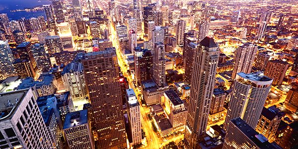 Skyscrapers and Skyline in the City